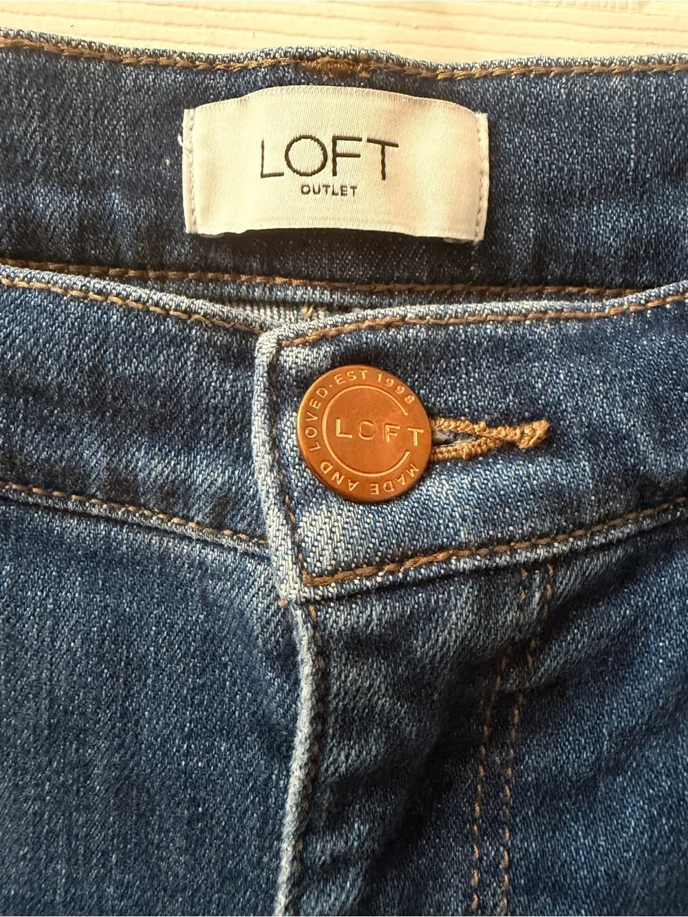 LOFT cropped jeans
